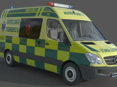 Mercedes Benz Sprinter Ambulance 3D model purchase