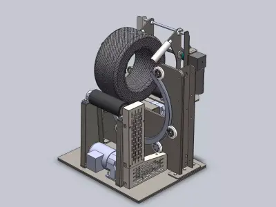 Tire wrapping machine 3D model