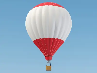 Hot Air Balloon Collection 3D model