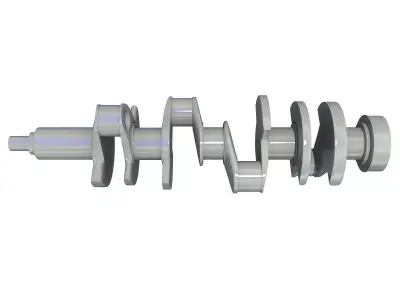 Crankshaft chevrolet engine 3D model