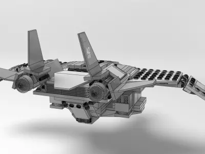 Lego Captain Marvel 3D model