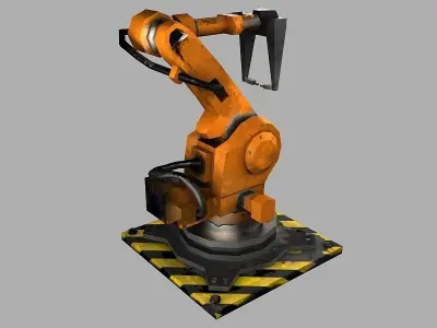 Robot Arm Low-poly 3D model get
