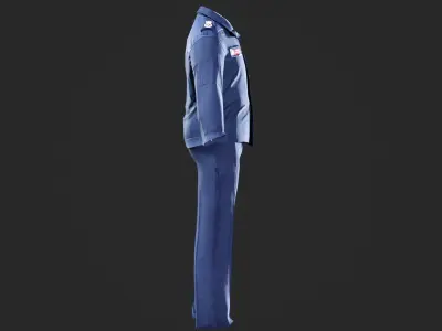 NSW Police Uniform New South Wales police outfit Low-poly 3D model