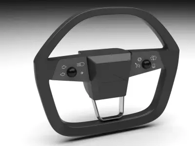 Cybertruck Steering Wheel 3D model