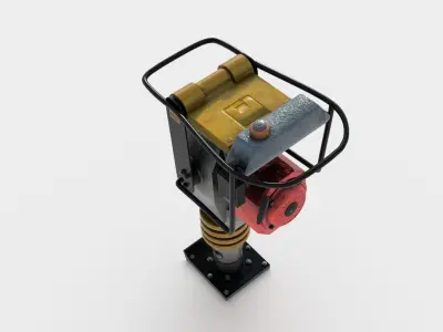 TAMPING RAMMER Low-poly 3D model