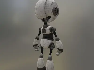 Robot 3d Low Poly 3D model