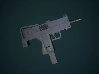 Smg Mac Gun Free low-poly 3D model