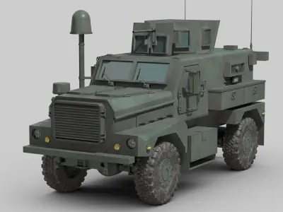 Cougar 4x4 MRAP 3D model purchase