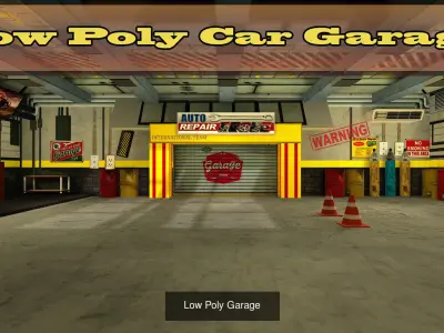 Car Garage Charachters 3D Model Pack