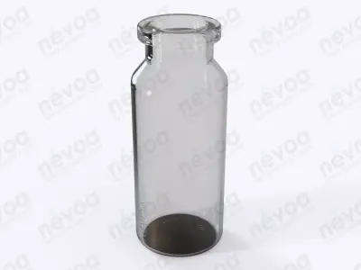 Glass vial - ISO 8362-1 - ISO 8362-1-15R - vial - 15 ml 3D model