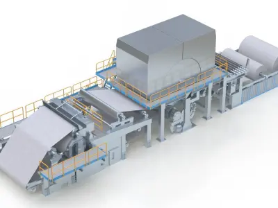 Paper Making Machine 3D model