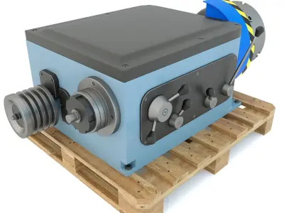 Turning machine tool - Headstock patron spare part 3D model