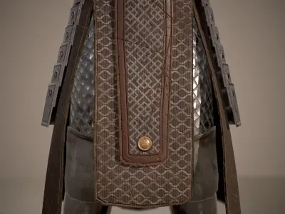 HIE Game Ready Body Armor D180612 Low-poly 3D model