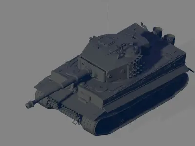 Tiger E 3D model