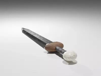 Sword Low Poly Model 4k-Pbr Low-poly 3D model
