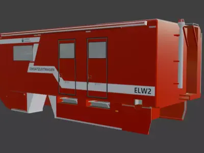 Einsatzleitwagen - Command Vehicle Low-poly 3D model