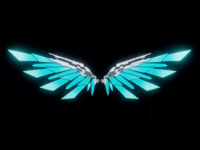 Robot Wings Low-poly 3D model buy
