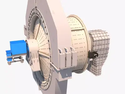 sag 3D centrifuge 3D model