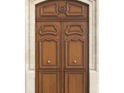 Entrance classic door 126 3D model