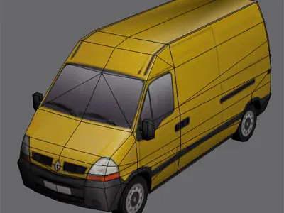 Renault Master Low-poly 3D model