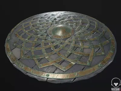 Sheild Low-poly 3D model