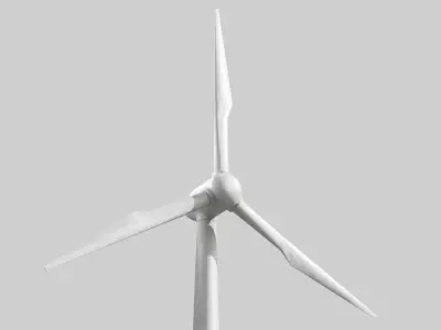 Wind Turbine Low poly  Low-poly 3D model