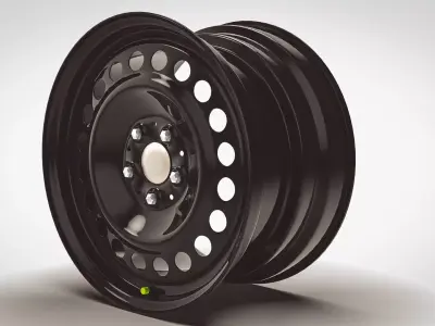 Car Steel Rim 3D model