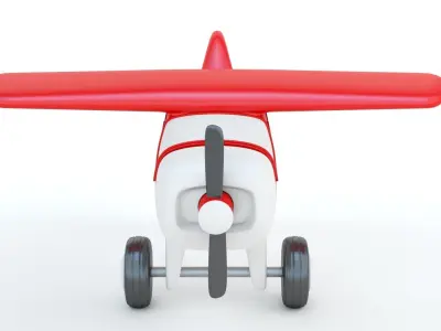 Toy Red Plane 3D print model
