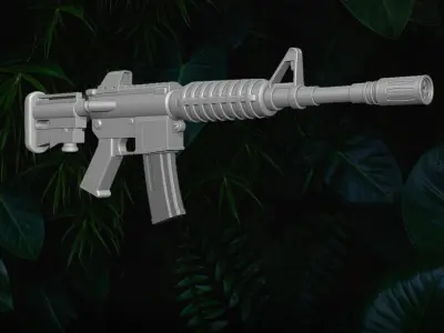 M4A4 collection 3D printable files for Action Figures 3D print model