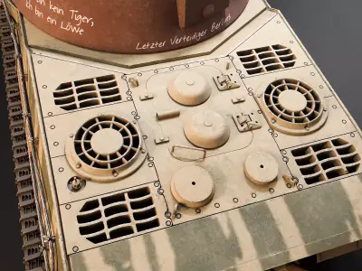 Panzer VII Lowe - WW2 German Heavy Tank 3D model