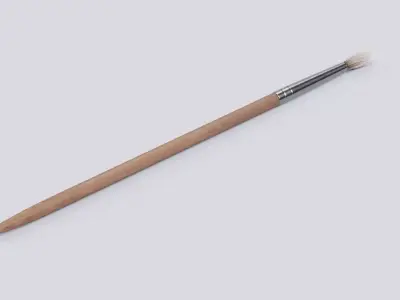 Brush V6 - Filbert Painting Tool 3D model