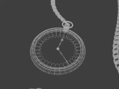 Pocket watch 3D model purchase