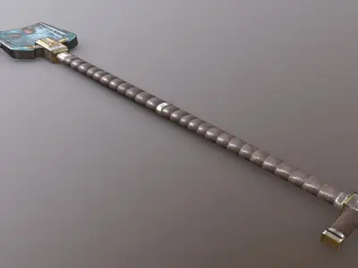 Shovel - Mithril Low-poly 3D model