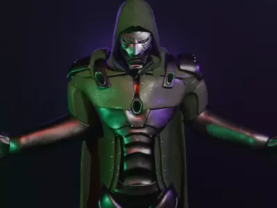Dr Doom Free 3D model