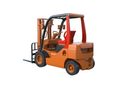 Forklift 3d model truck 3D model