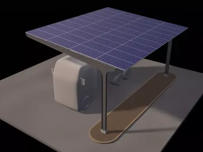 Solar truckport 26U01 3D model