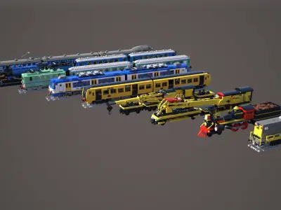 LEGO Train Package 3D model