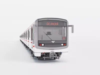 81-71M Prague metro train set - Metro Praha 3D model