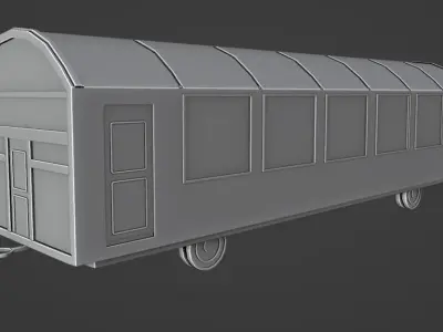 Mugen Train inside - Demon slayer 3D model Low-poly 3D model