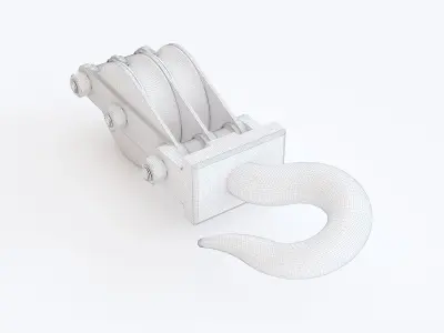 Crane hook 04 3D model