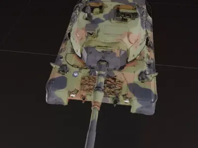 Military Battle Tank 3D model