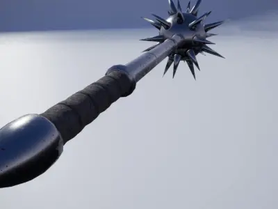Morning Star game-ready props 3d Low-poly 3D model
