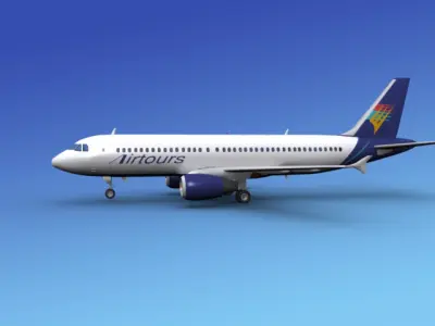 Airbus A320 Air Tours 3D model