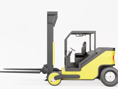 Warehouse Forklift 3D model