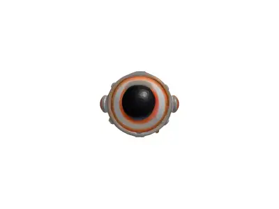 Cybernetic Eye Implant Isolated 3D model