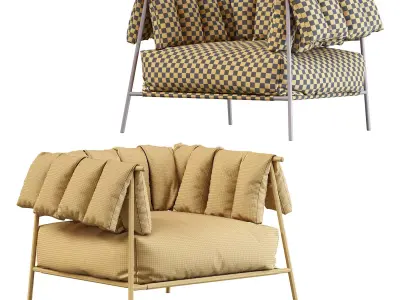 Armchair Tirella by Bonaldo 3D model