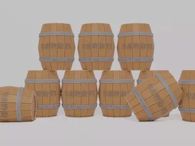 BARREL Free 3D model buy