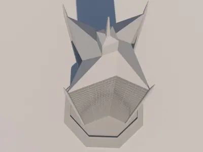 Skyscraper building  Free 3D model