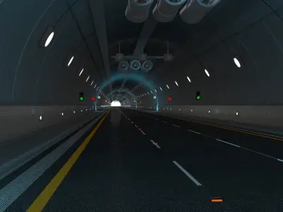  Highway Tunnel Adjustable and Rigged 