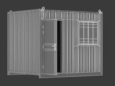 Office Container 10ft 3D model